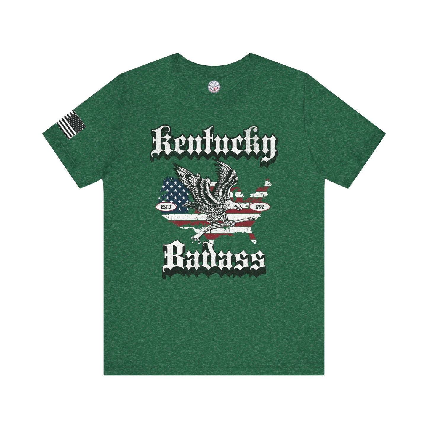 Kentucky Badass Eagle and Flag Premium Tee