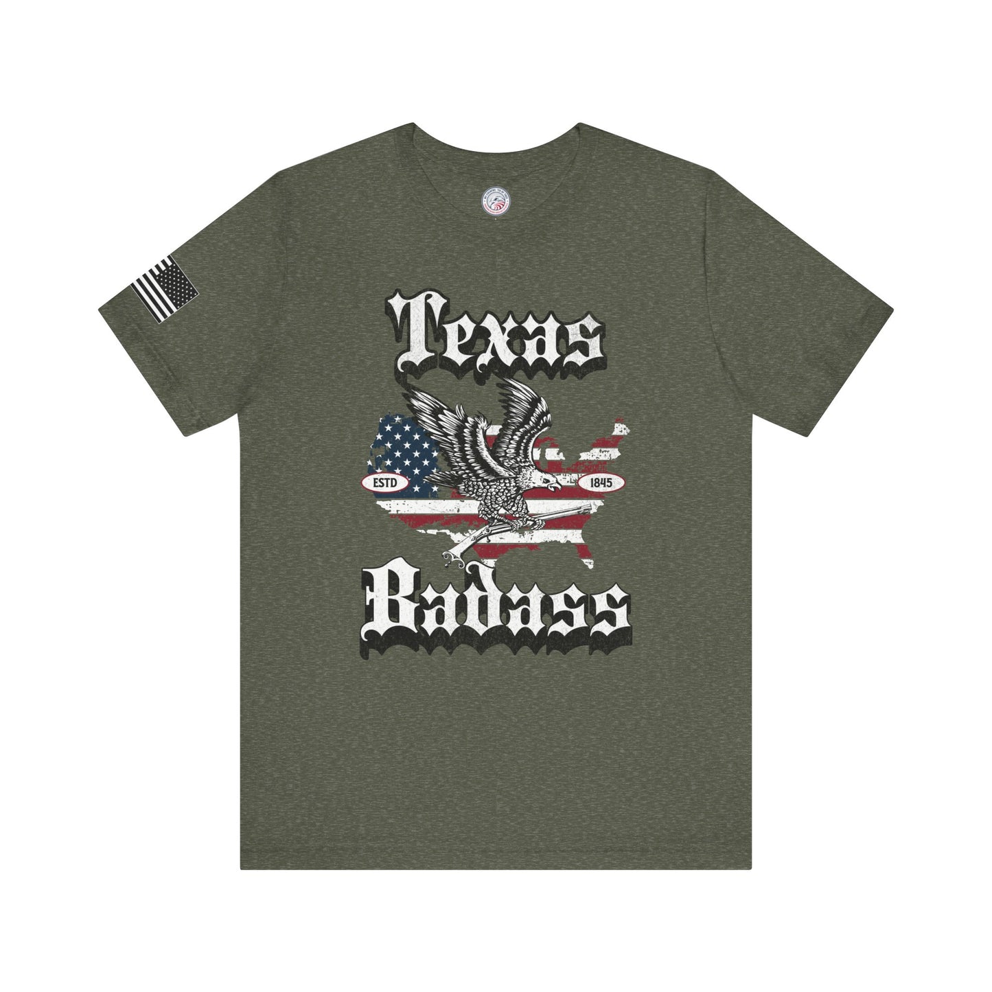 Texas Badass Eagle and Flag Premium Tee