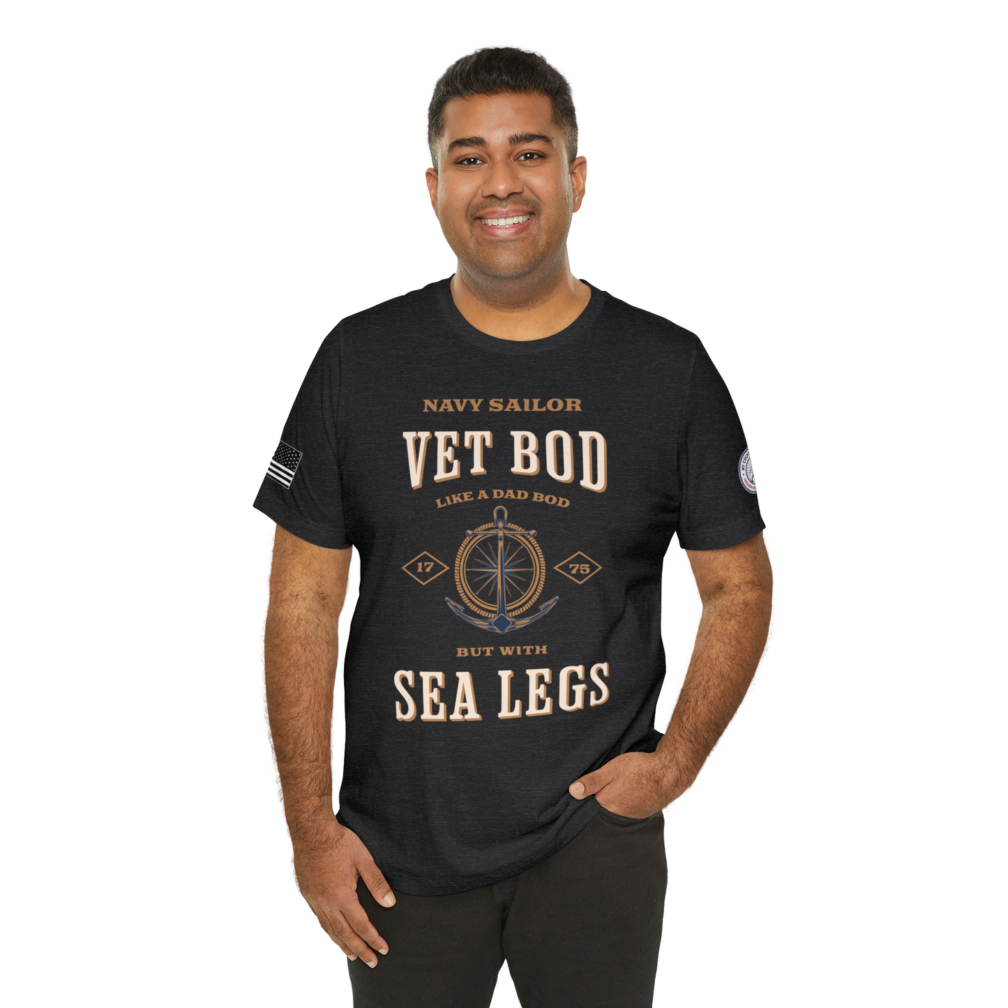 Navy Sailor Vet Bod Premium Tee - Sea Legs