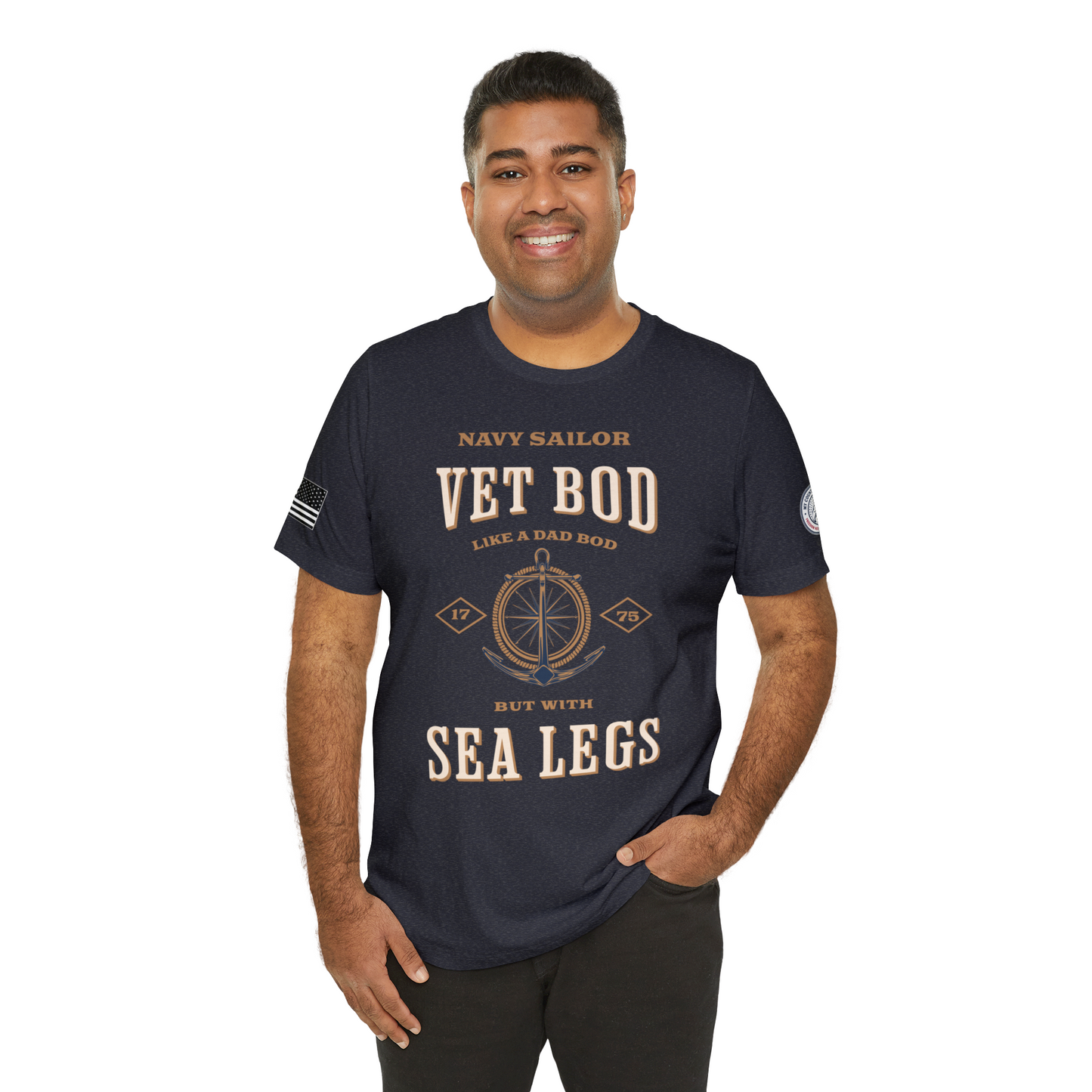 Navy Sailor Vet Bod Premium Tee - Sea Legs