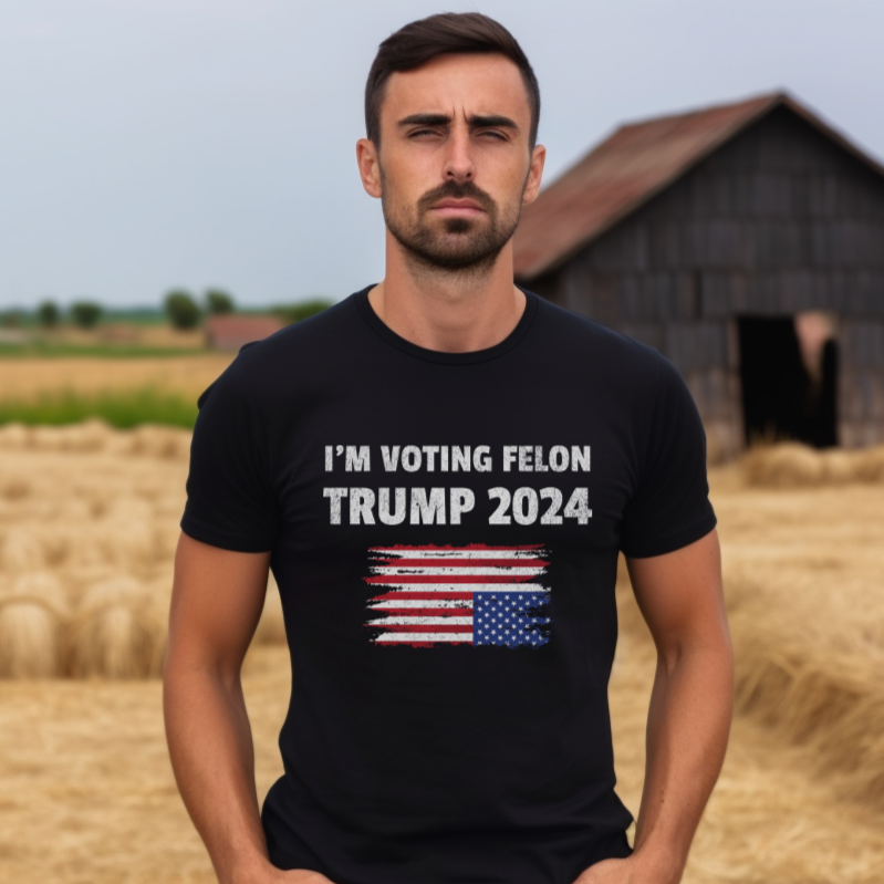 I'm Voting Felon Trump 2024 Premium Tee - Front