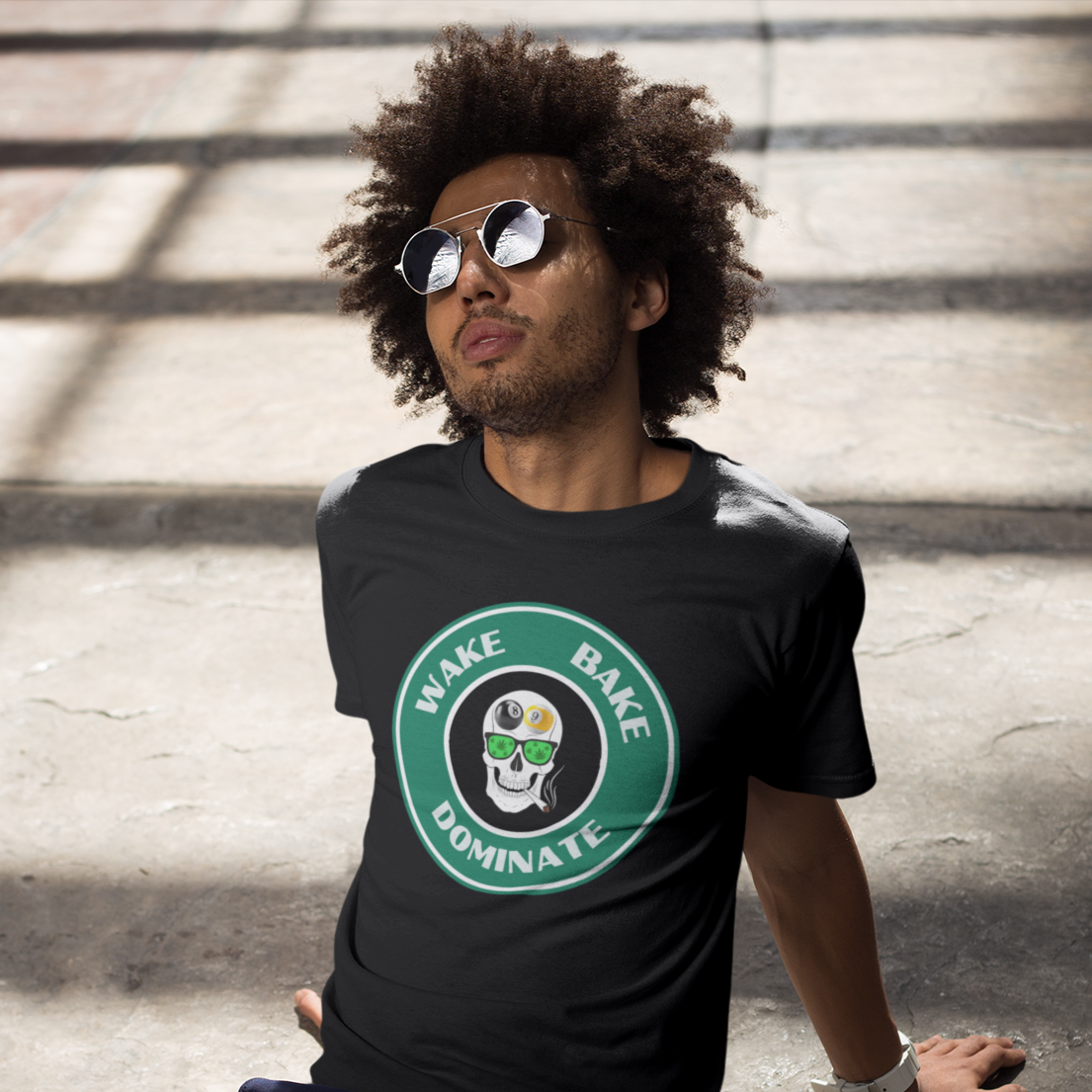 Wake, Bake, Dominate Premium Tee