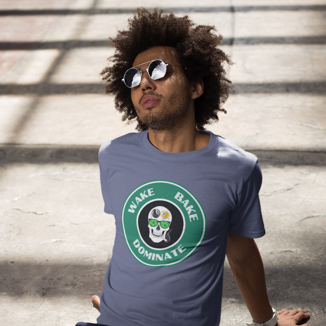 Wake, Bake, Dominate Premium Tee