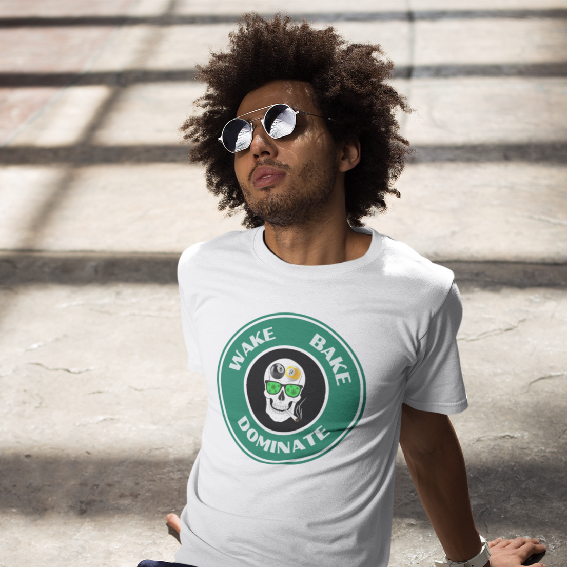 Wake, Bake, Dominate Premium Tee