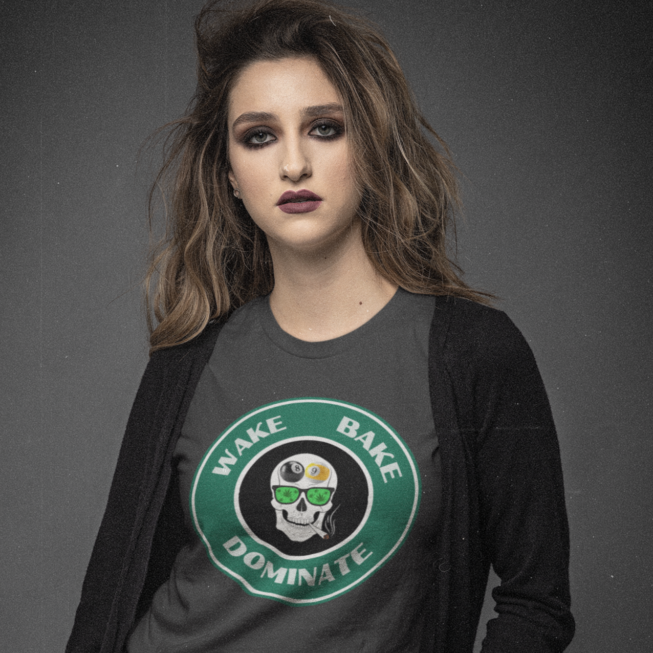 Wake, Bake, Dominate Premium Tee