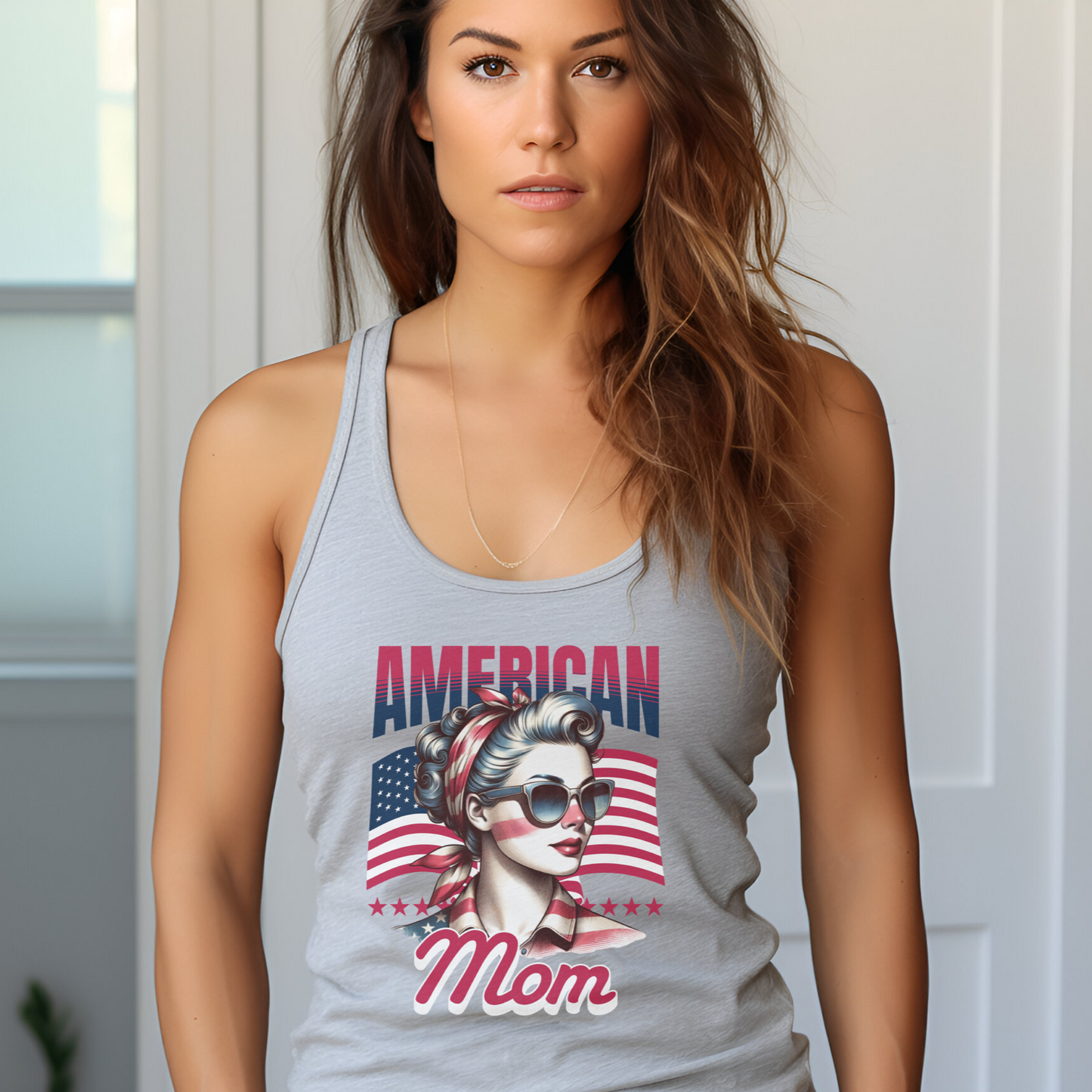 American Mom Jersey Tank