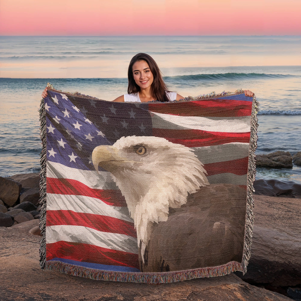 Majestic Freedom Woven Blanket