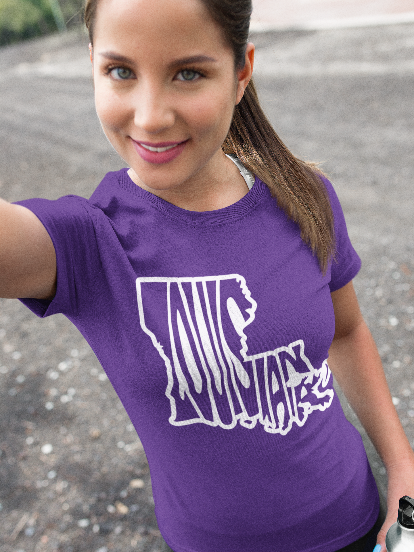Louisiana Stretch Name Ladies' Slim Fit Tee