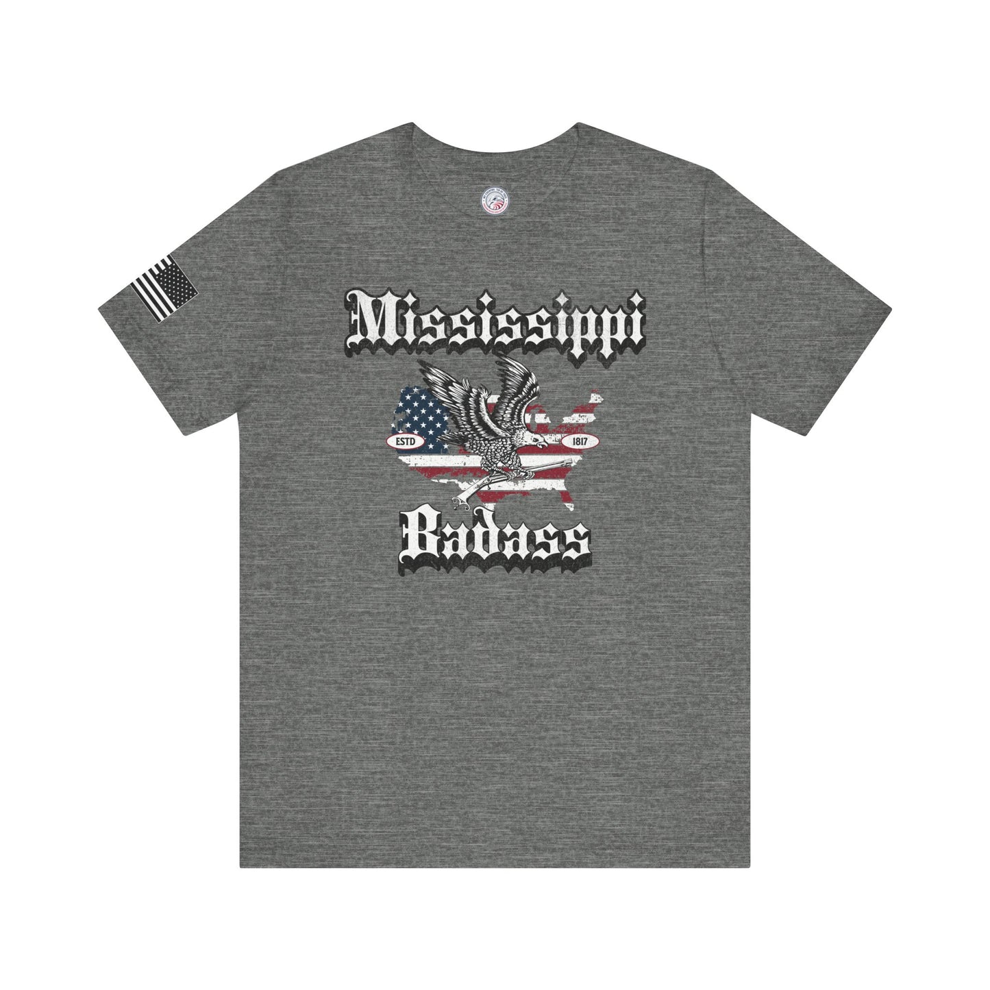 Mississippi Badass Eagle and Flag Premium Tee