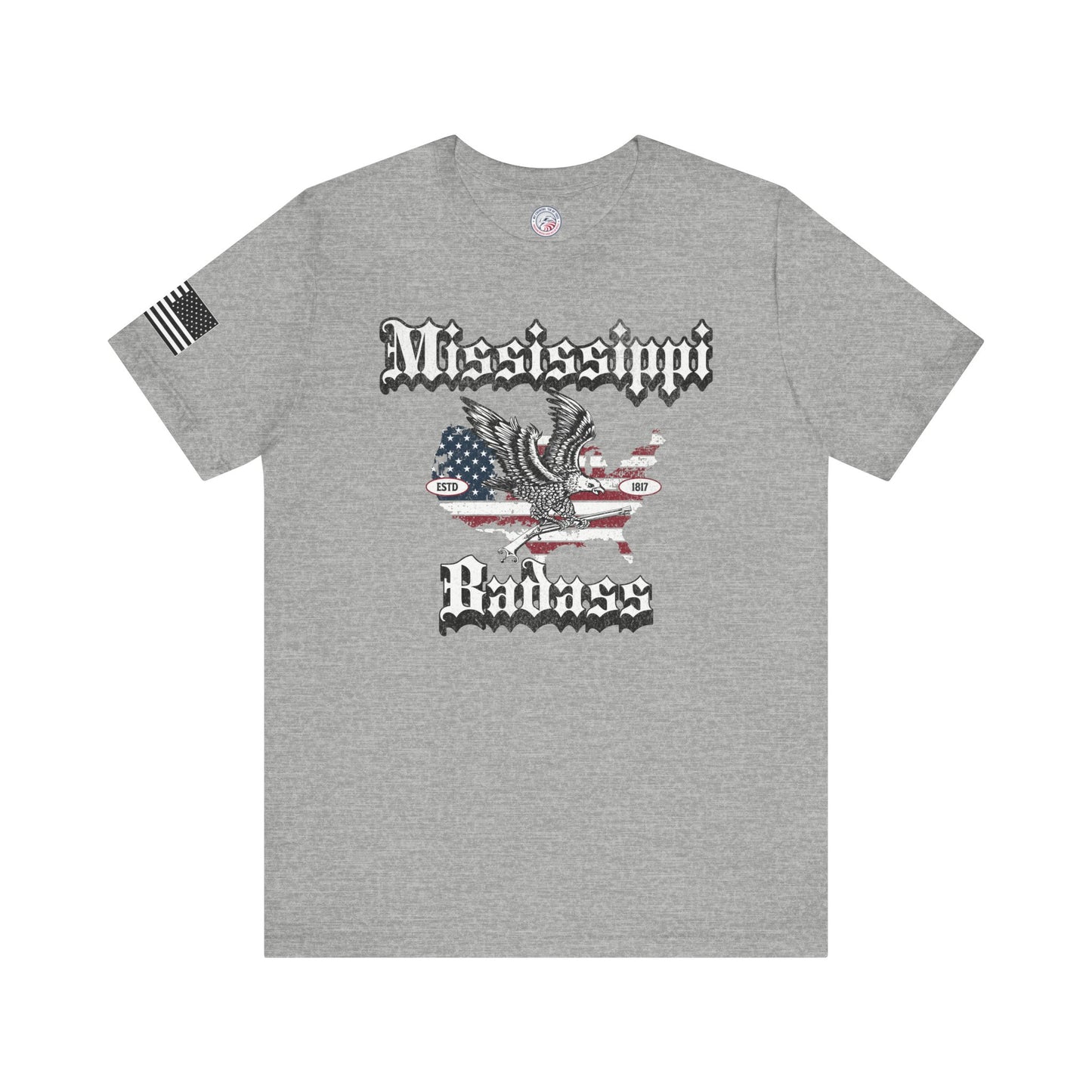 Mississippi Badass Eagle and Flag Premium Tee