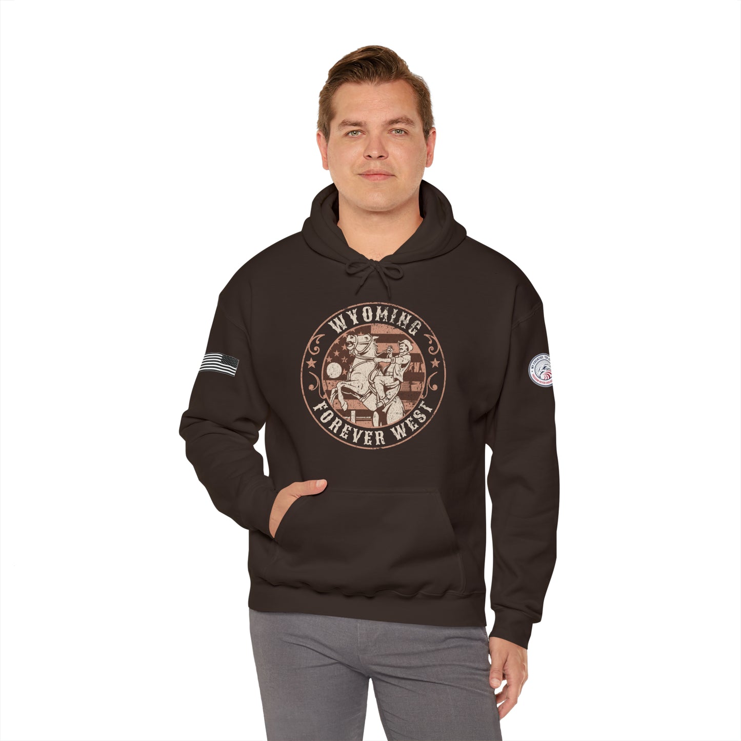 Wyoming Forever West Heavy Blend Pullover Hoodie