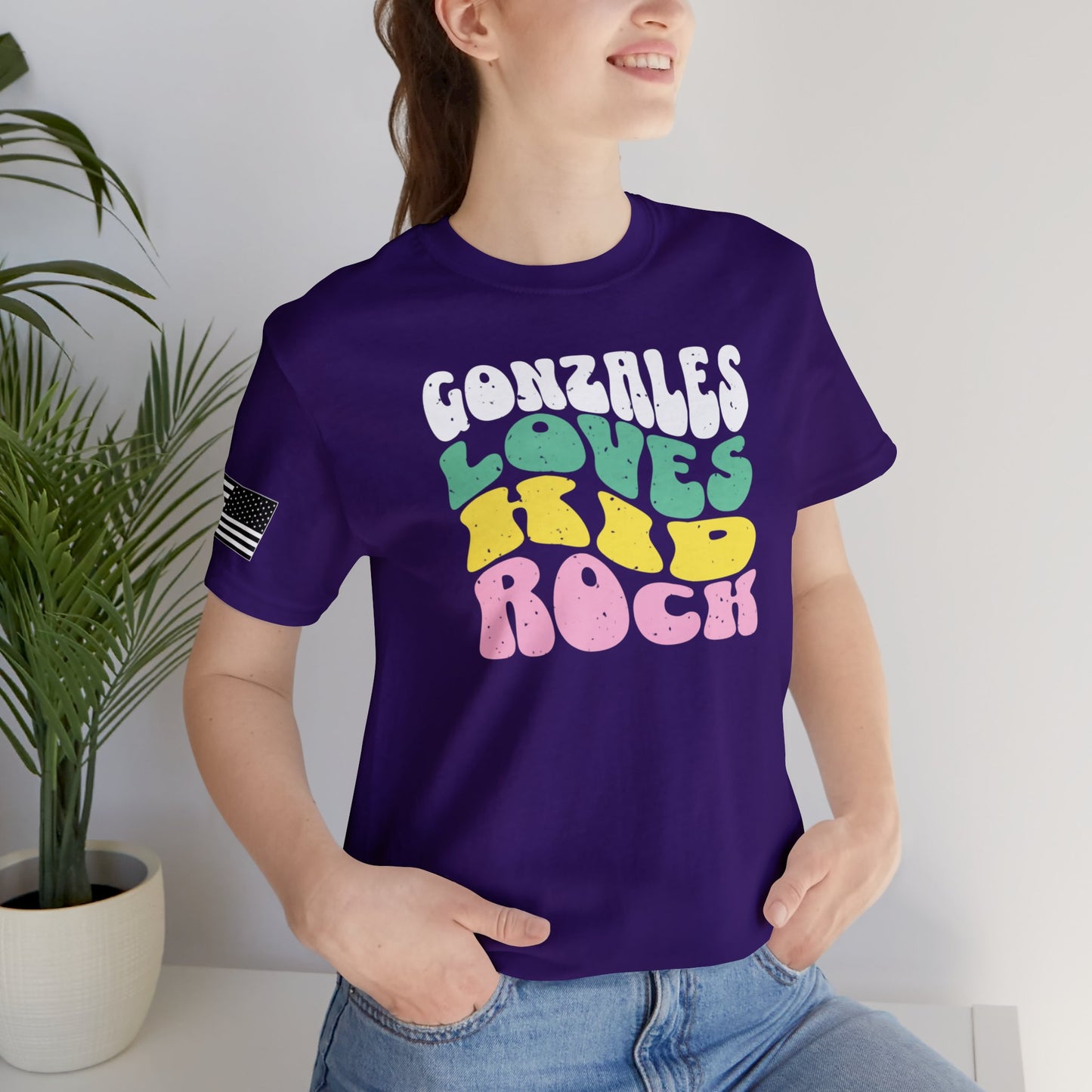 Gonzales Loves Kid Rock Retro Premium Tee