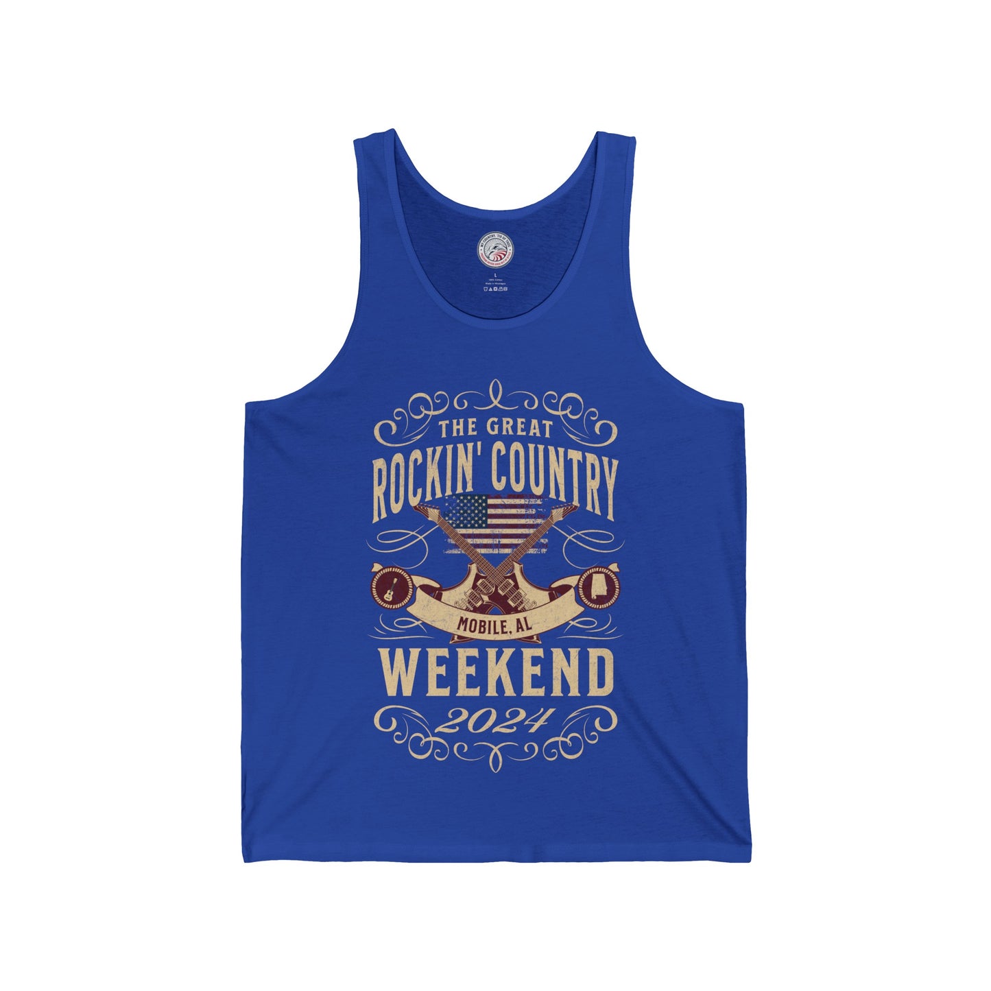 The Great Rockin' Country Weekend Jersey Tank - Mobile, AL