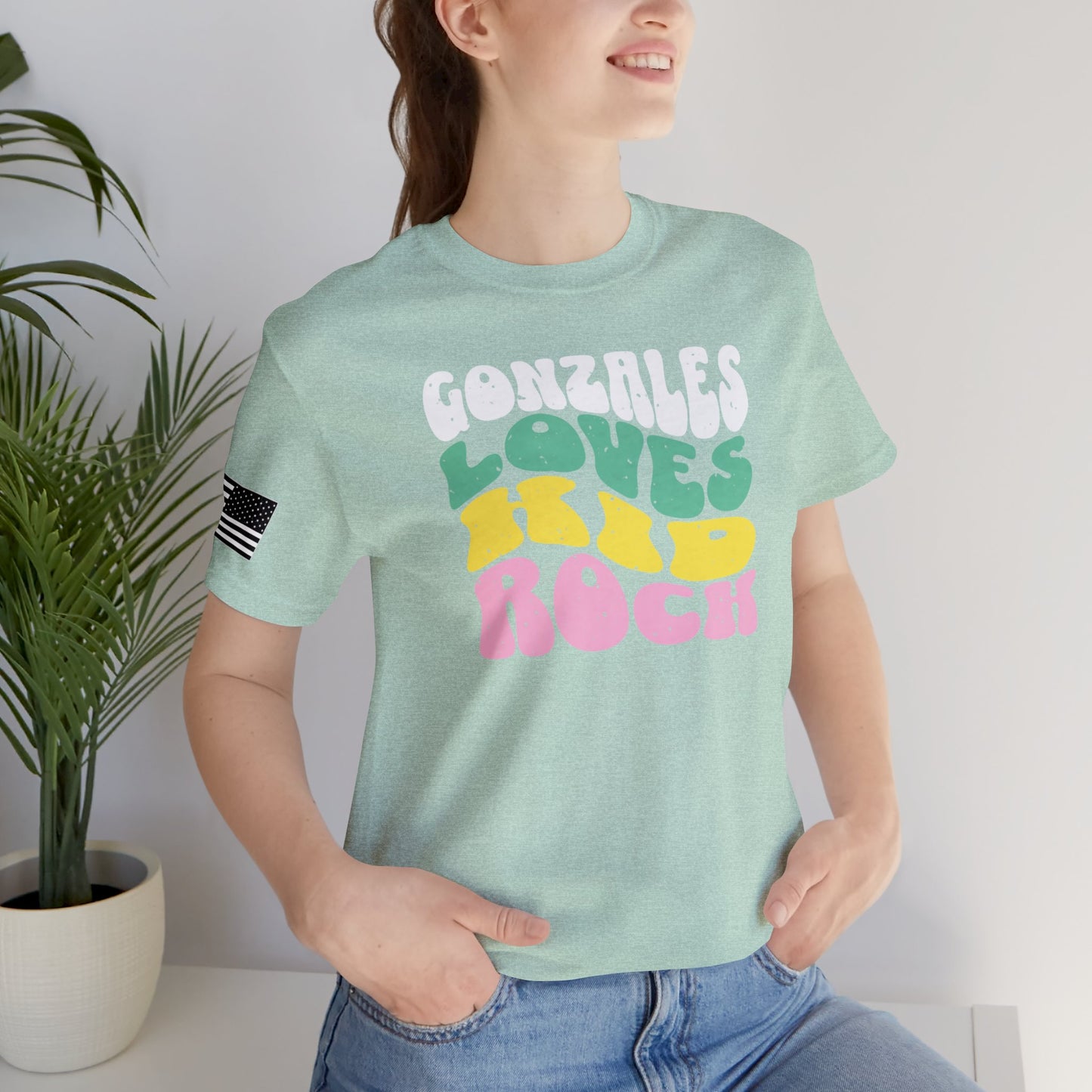 Gonzales Loves Kid Rock Retro Premium Tee