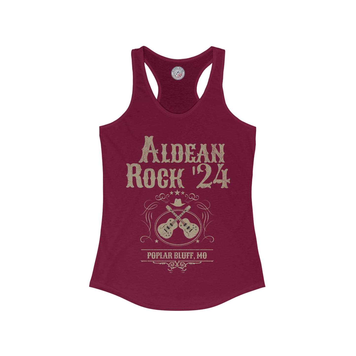 Aldean Rock '24 Ladies' Slim Fit Racerback Tank - Poplar Bluff, MO