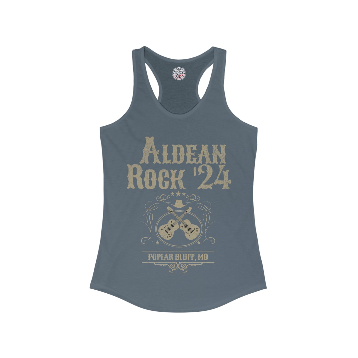 Aldean Rock '24 Ladies' Slim Fit Racerback Tank - Poplar Bluff, MO