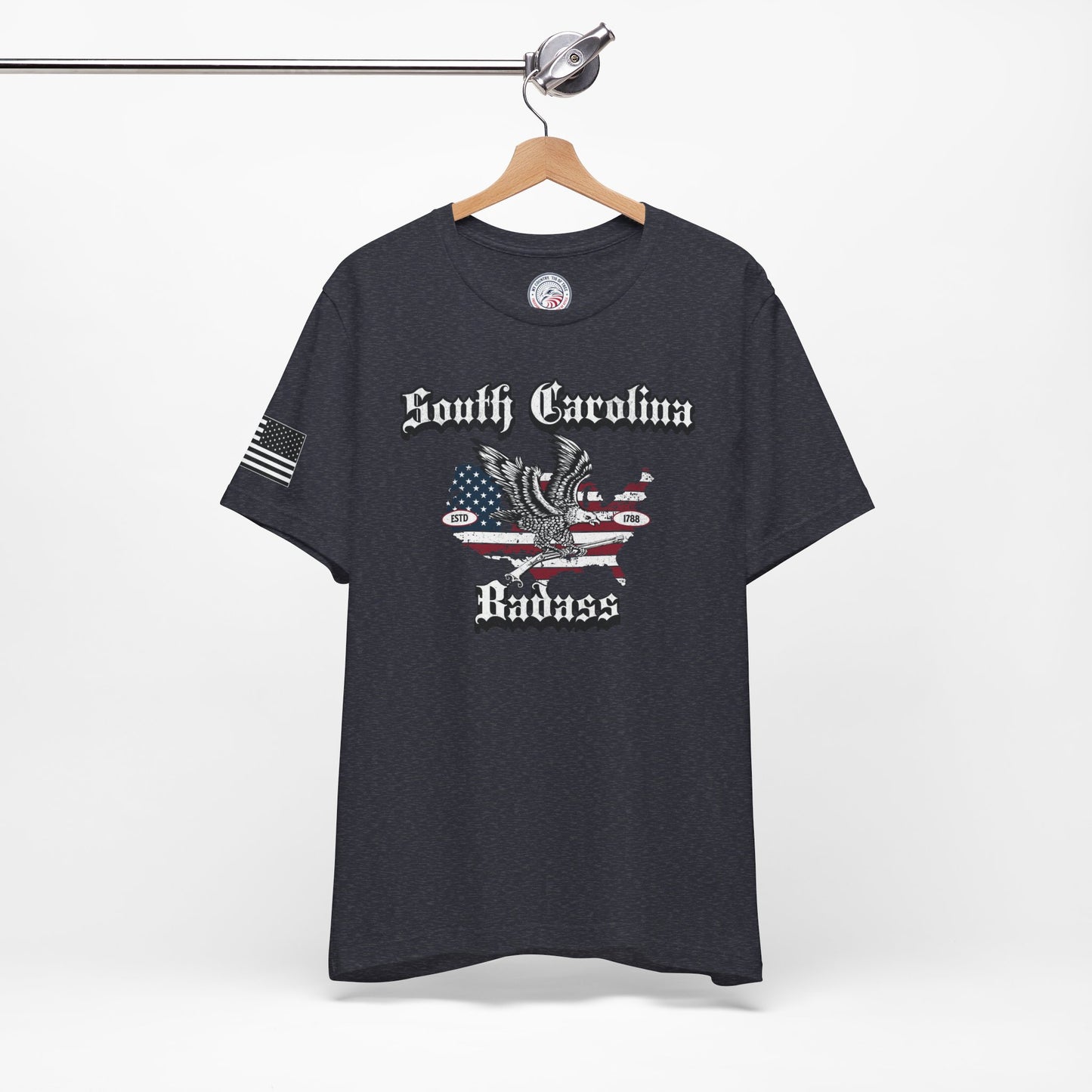 South Carolina Badass Eagle and Flag Premium Tee