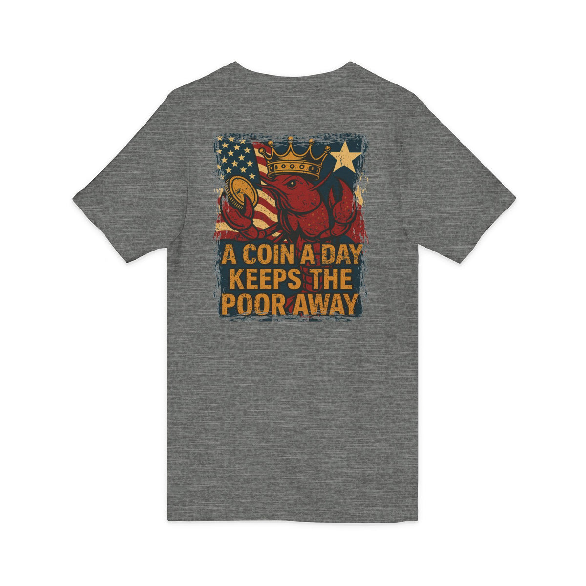 TEXIT Team Kajun Coin a Day Short Sleeve V-Neck Tee