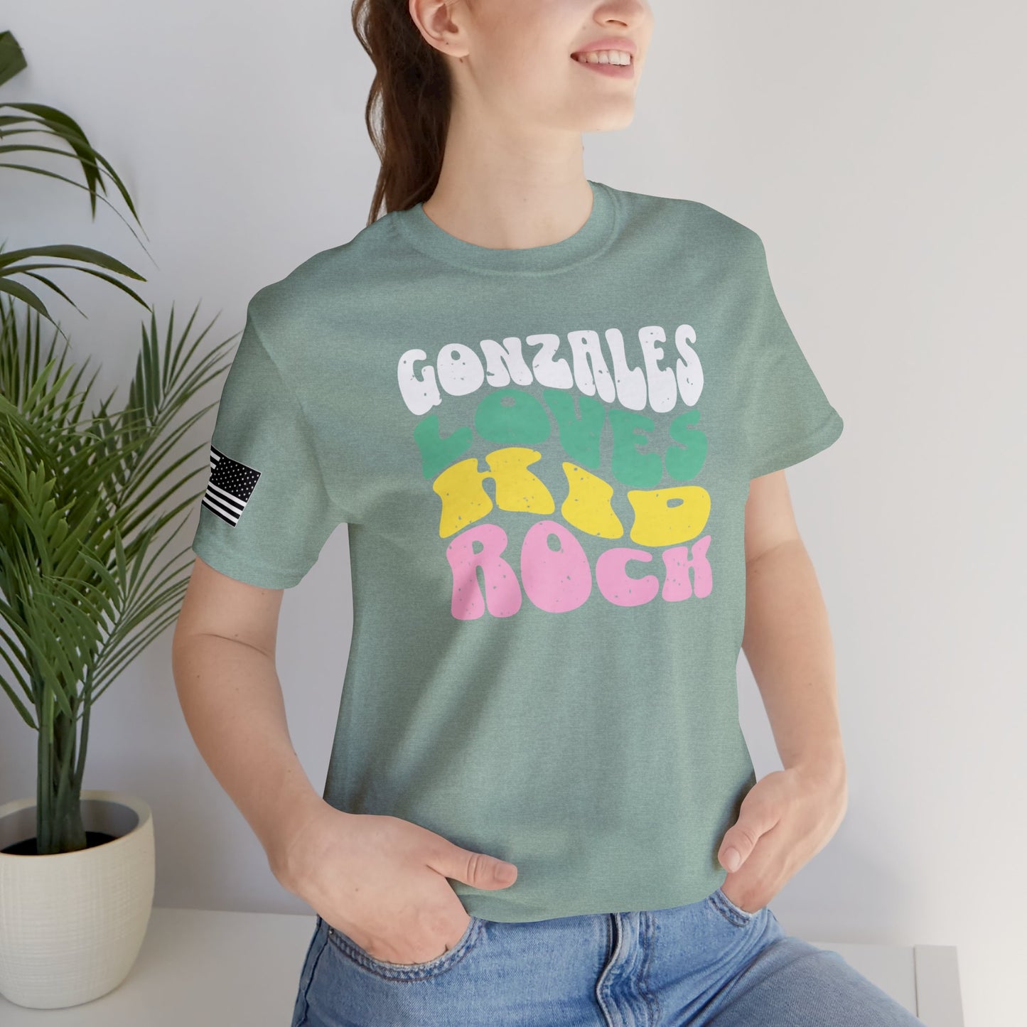 Gonzales Loves Kid Rock Retro Premium Tee