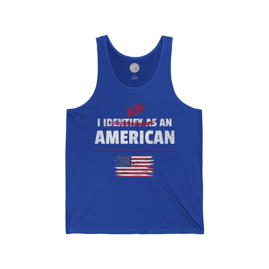 I Identify as an American Jersey Tank