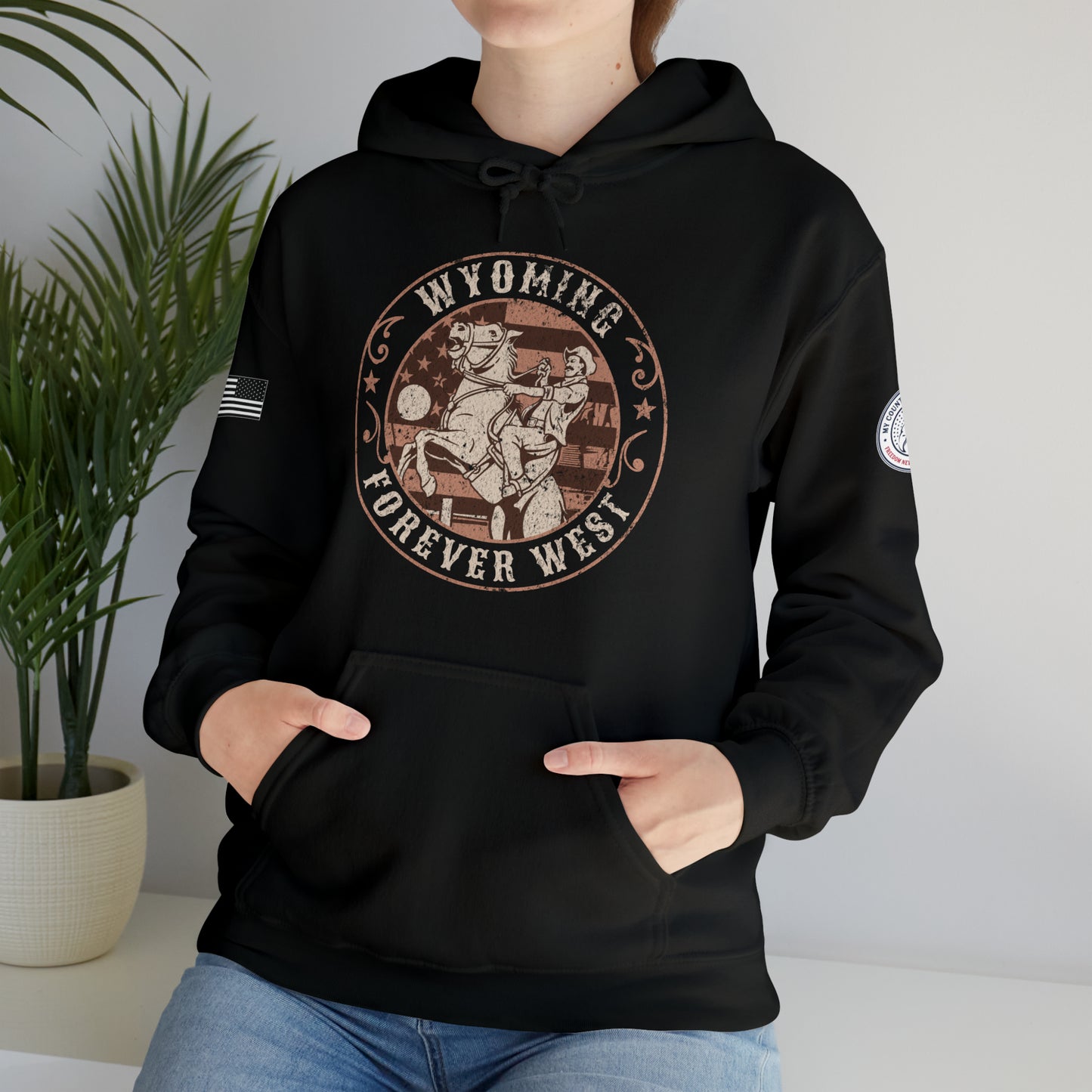 Wyoming Forever West Heavy Blend Pullover Hoodie