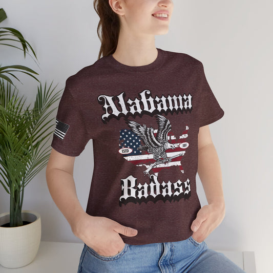 Alabama Badass Eagle and Flag Premium Tee