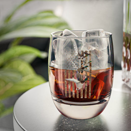 Patriotic Flock Whiskey Glass