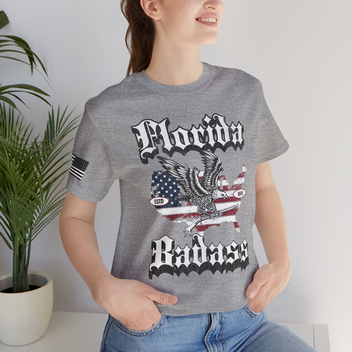 Florida Badass Eagle and Flag Premium Tee