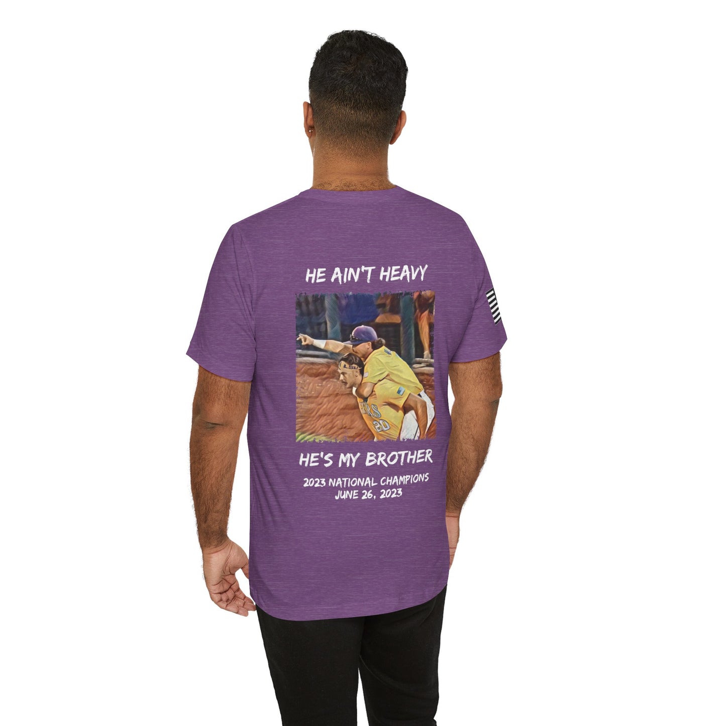 He Ain't Heavy He's My Brother Premium Tee - Geaux Tigers