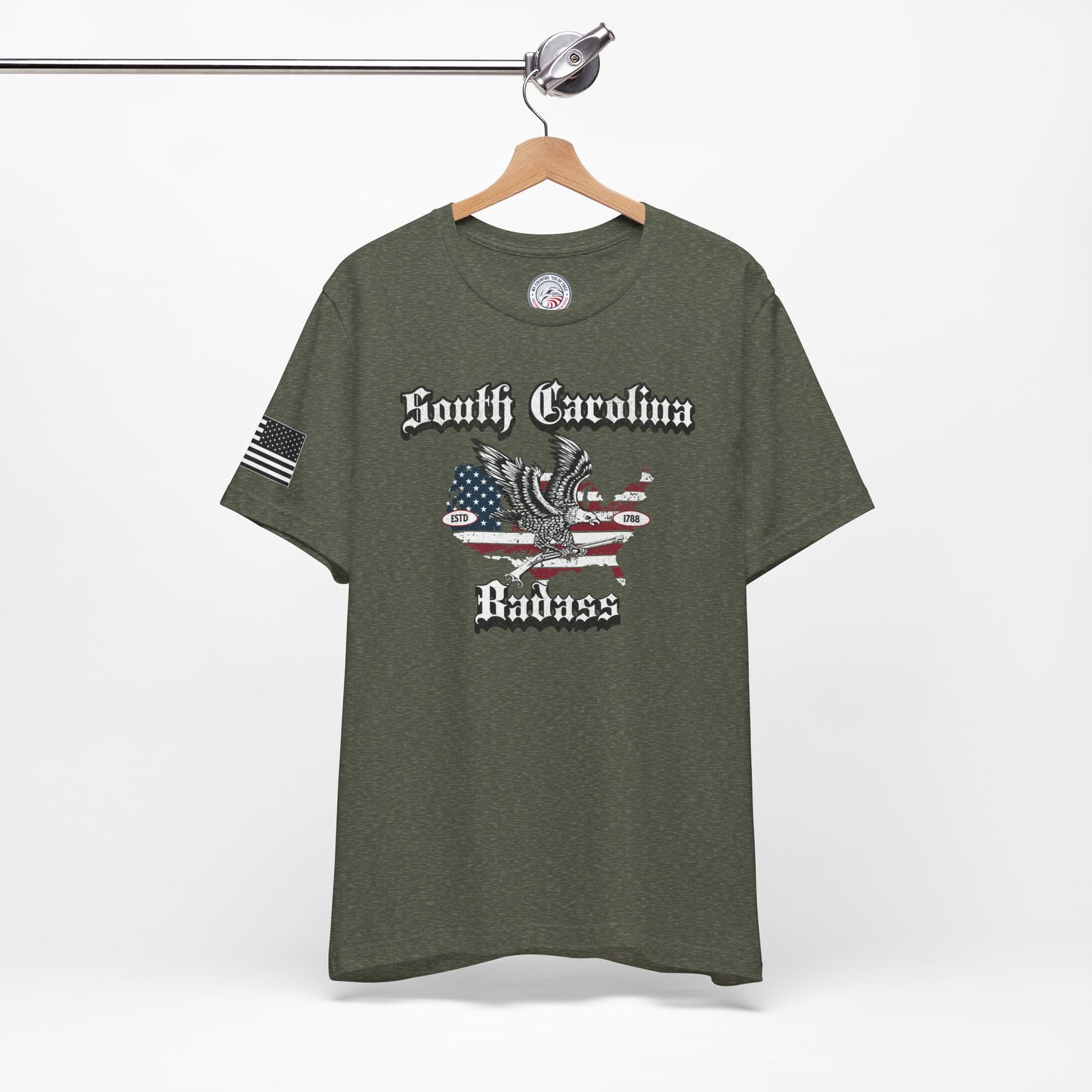 South Carolina Badass Eagle and Flag Premium Tee