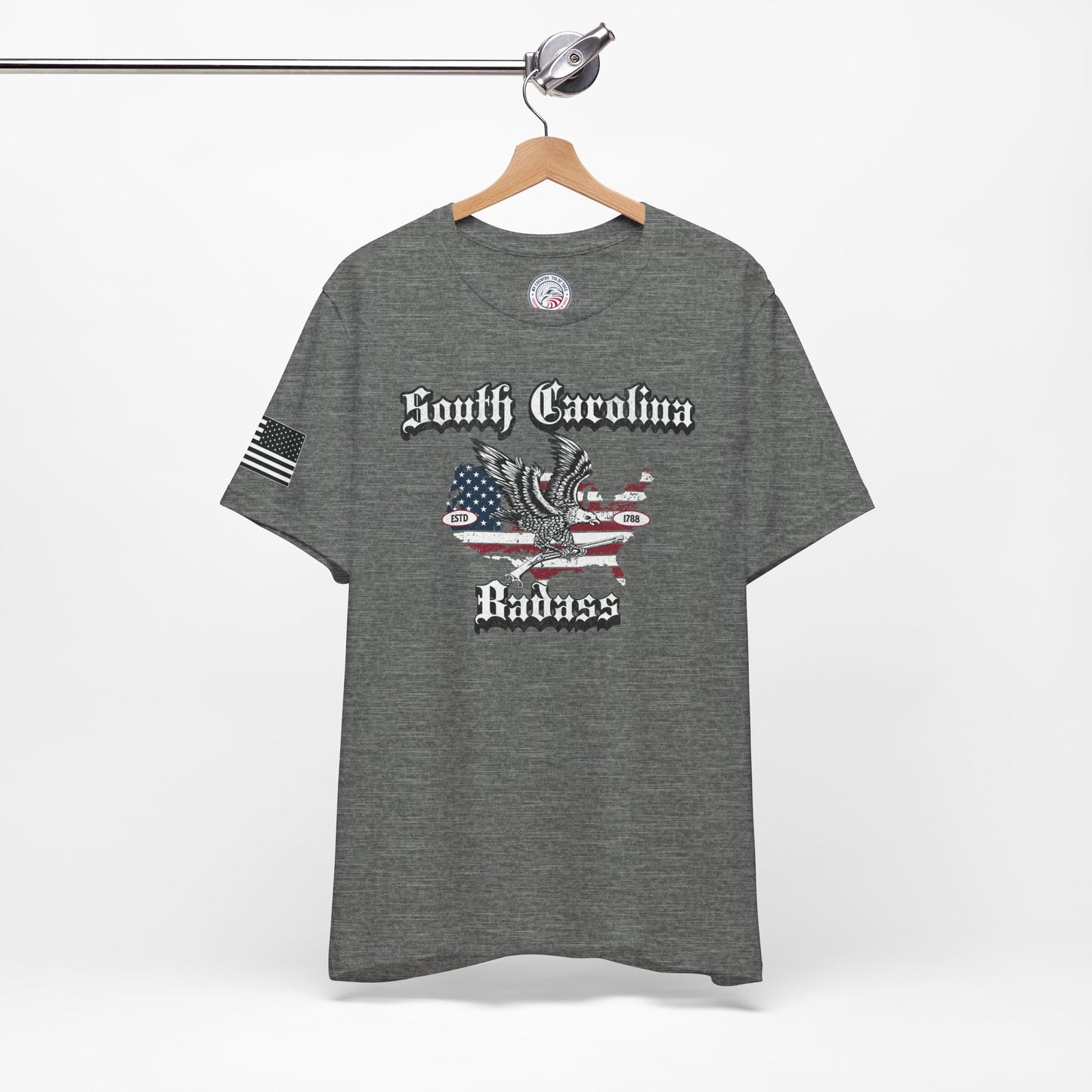 South Carolina Badass Eagle and Flag Premium Tee