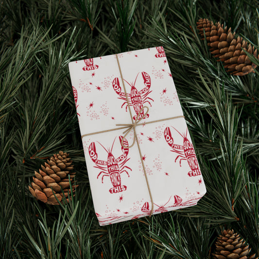 Pop This Crawfish Wrapping Paper