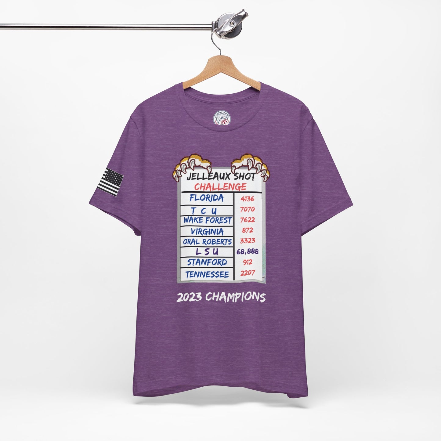 Jelleaux Shot Challenge Premium Tee - Front