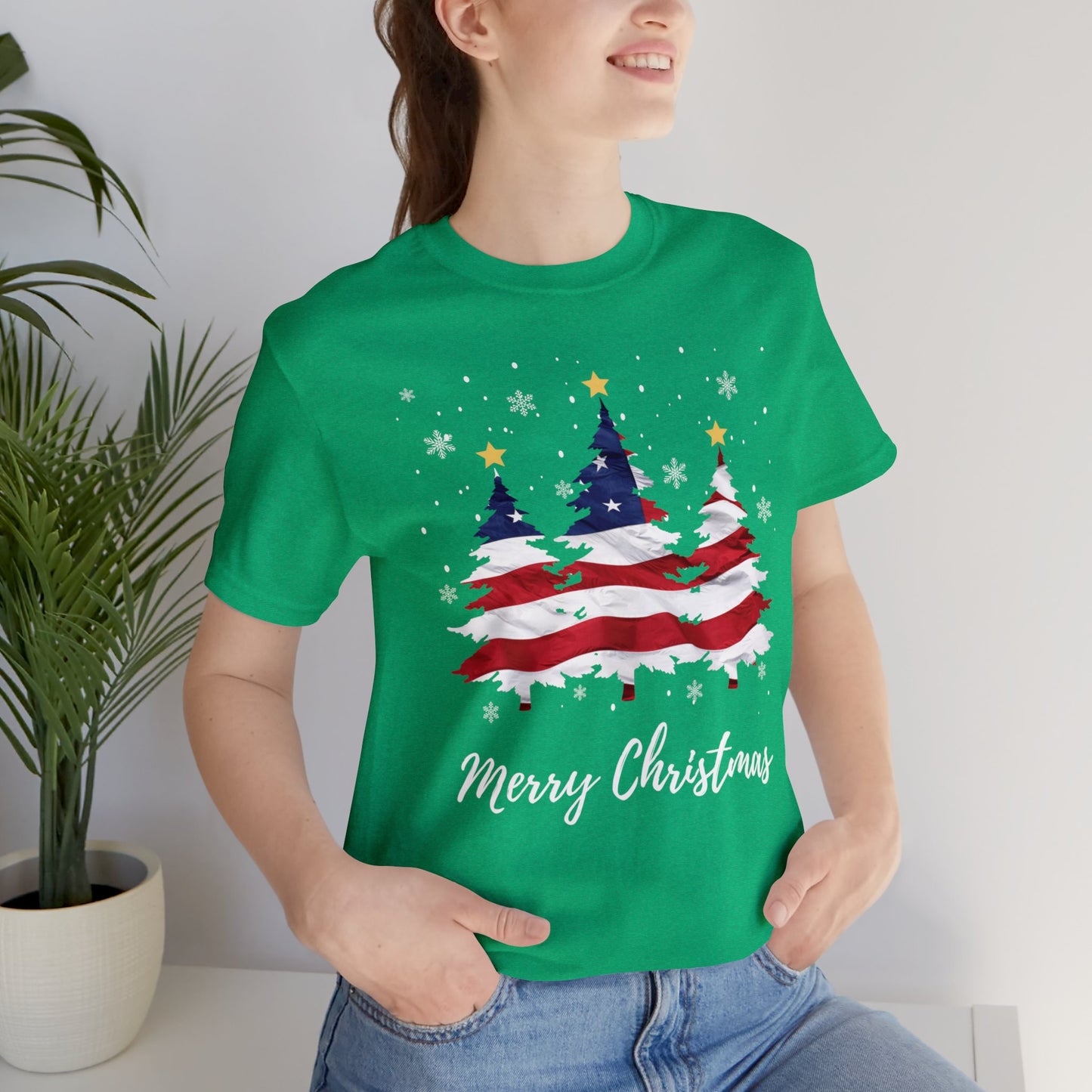 Festive Patriotic Trees Premium Tee