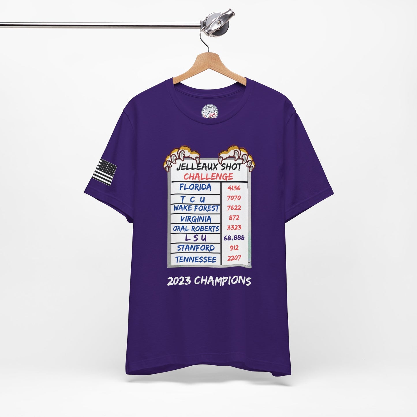 Jelleaux Shot Challenge Premium Tee - Front