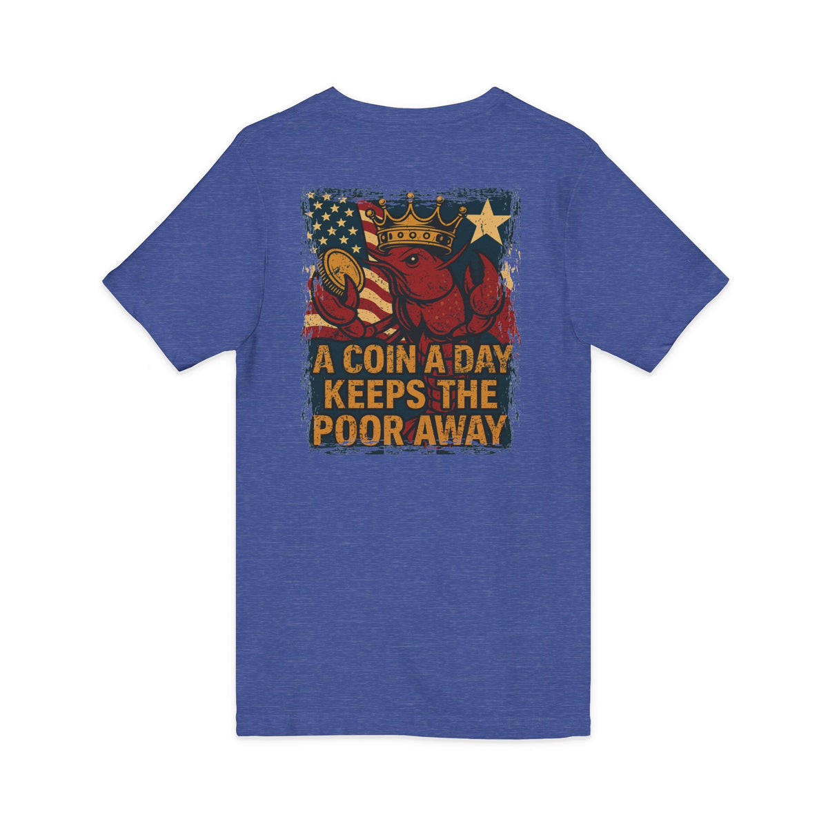 TEXIT Team Kajun Coin a Day Short Sleeve V-Neck Tee