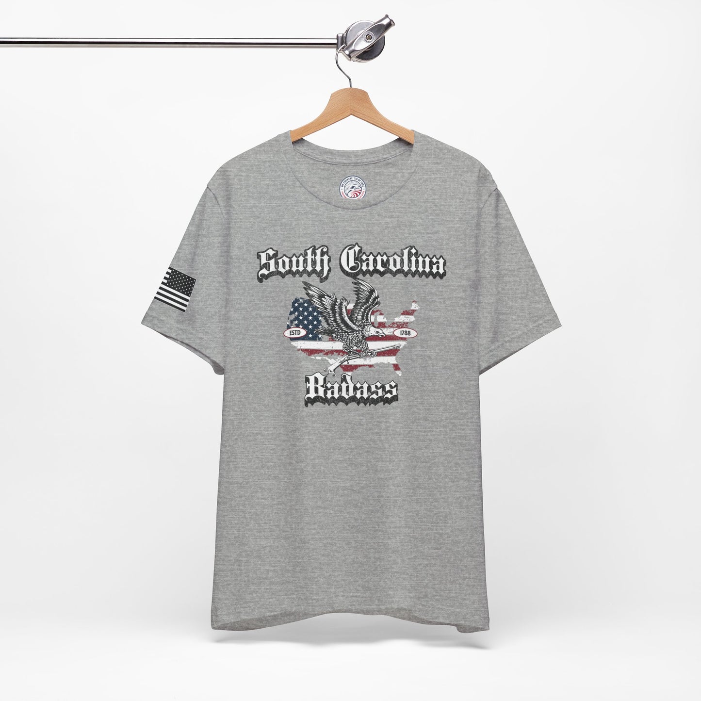 South Carolina Badass Eagle and Flag Premium Tee