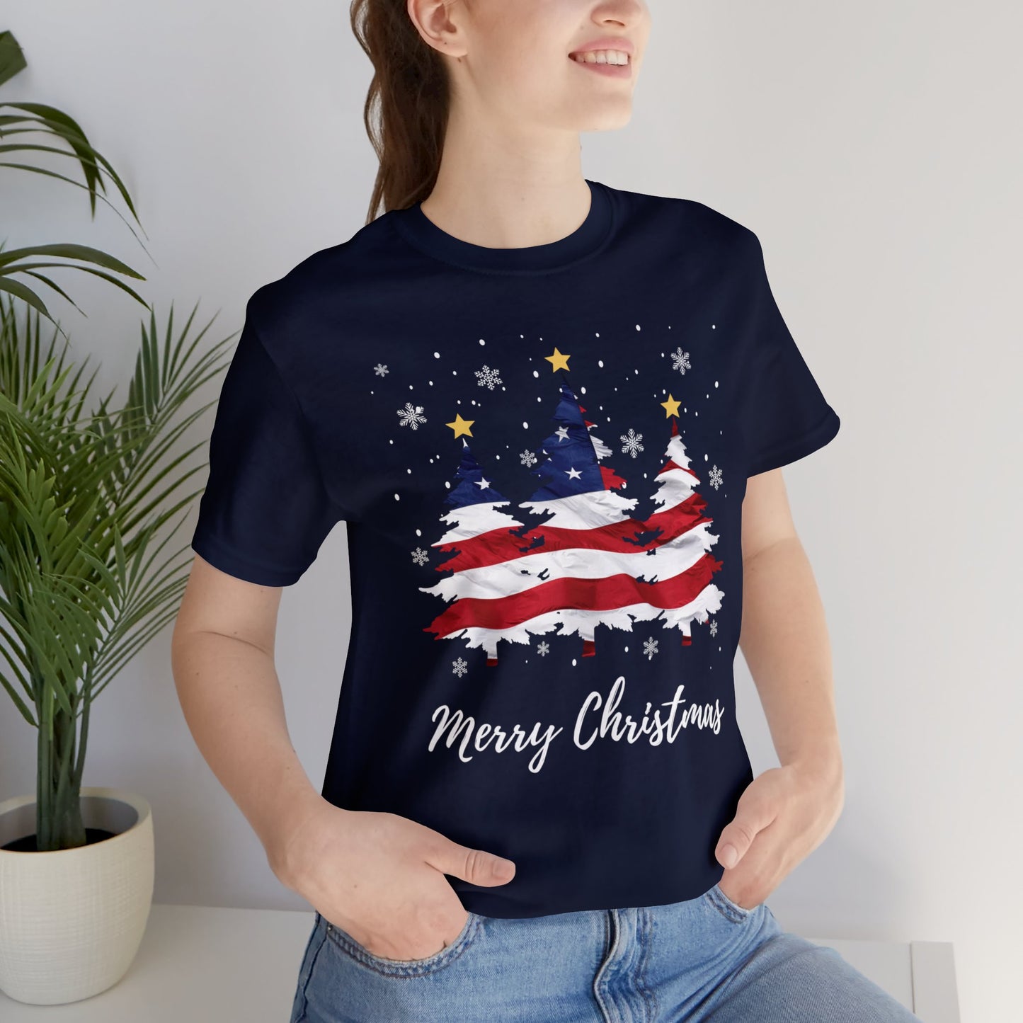 Festive Patriotic Trees Premium Tee