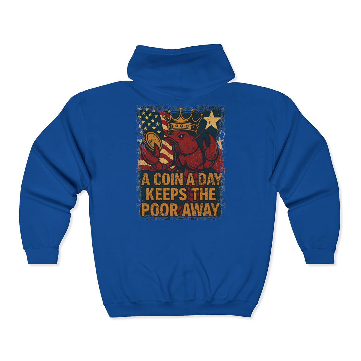 TEXIT Team Kajun Coin a Day Heavy Blend Full Zip Hoodie