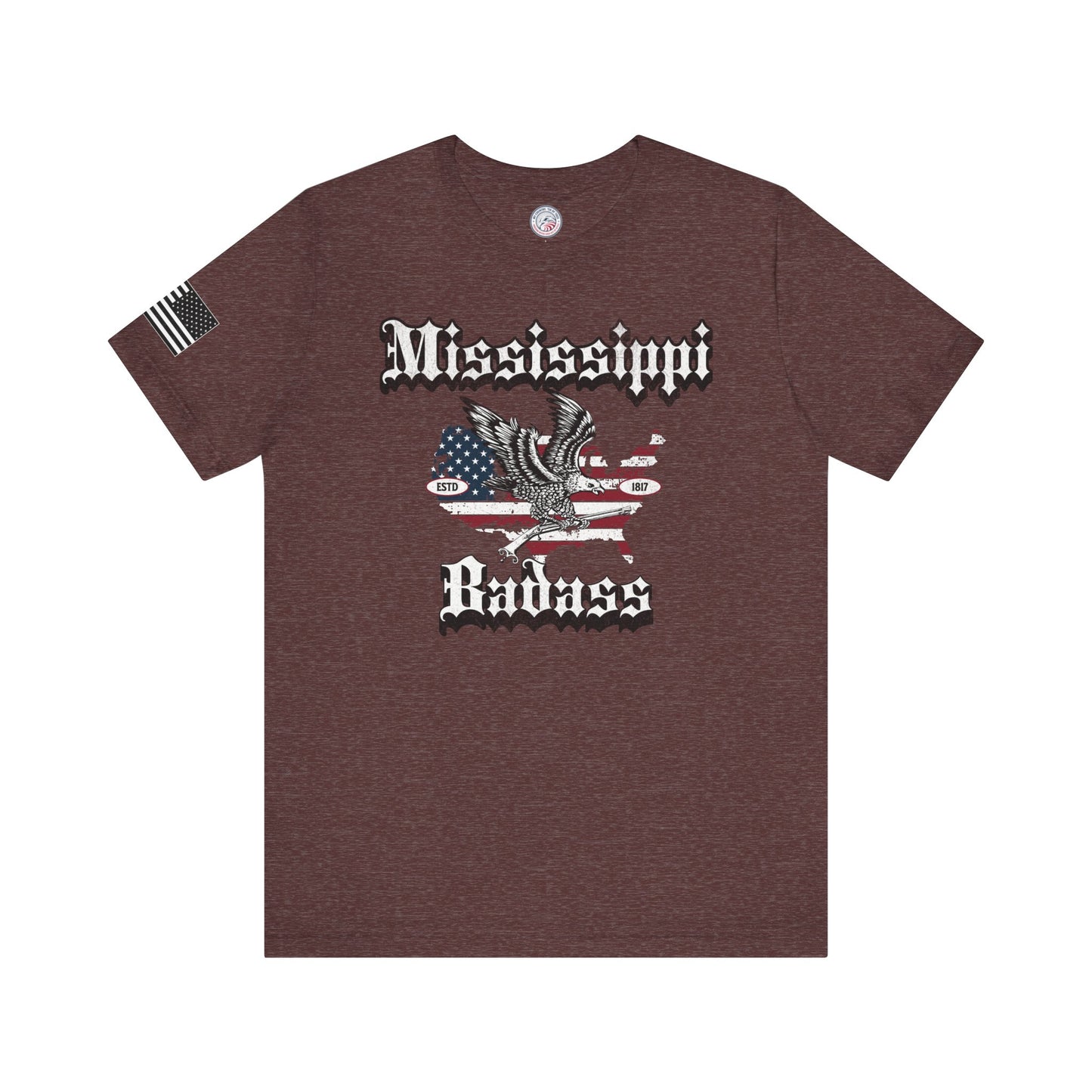 Mississippi Badass Eagle and Flag Premium Tee