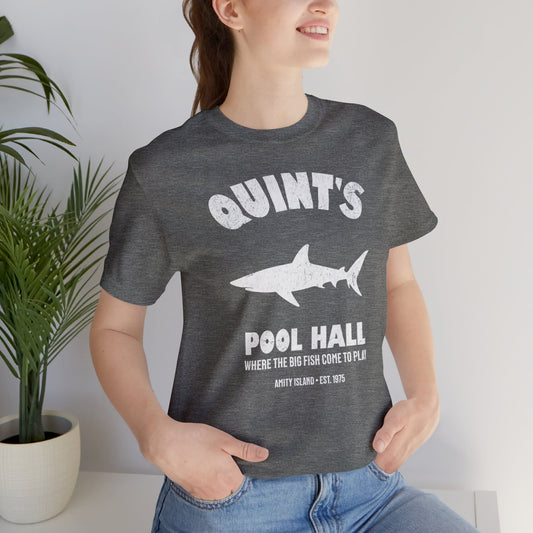 Quint's Pool Hall Premium Tee - Silhouette