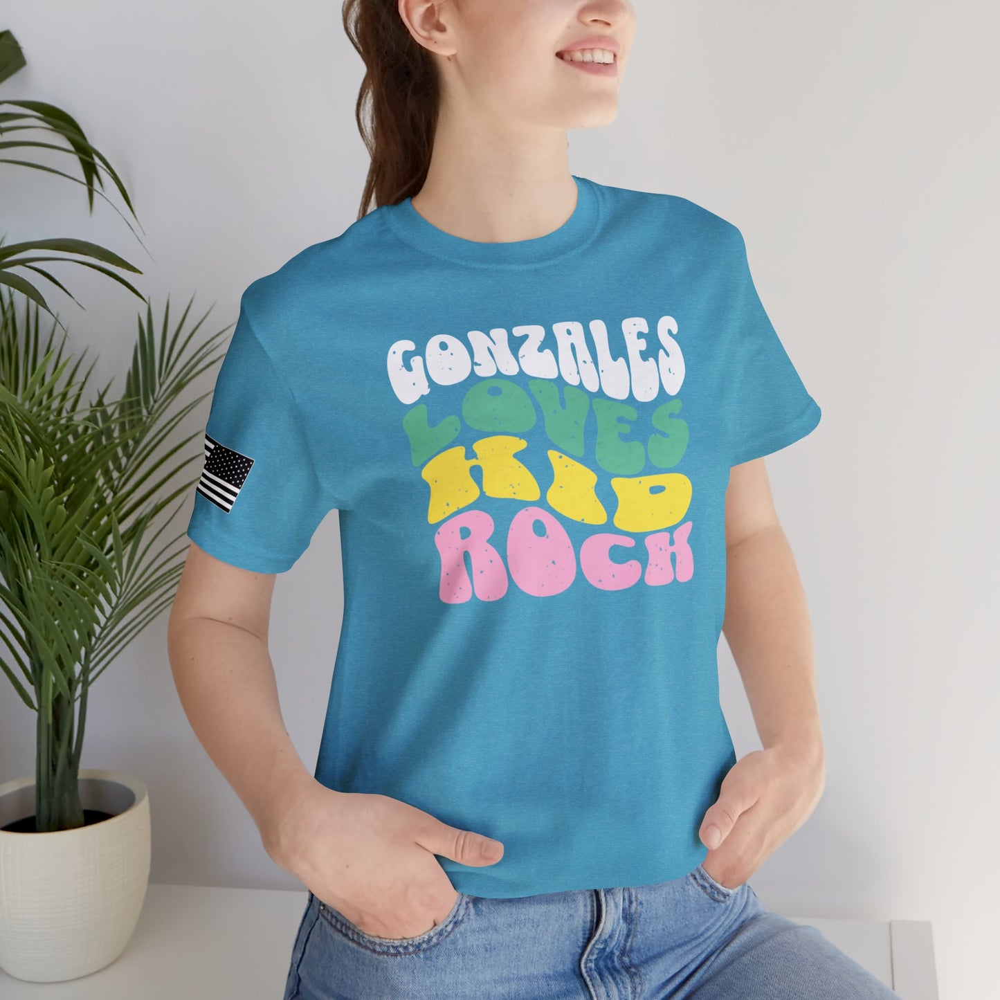 Gonzales Loves Kid Rock Retro Premium Tee