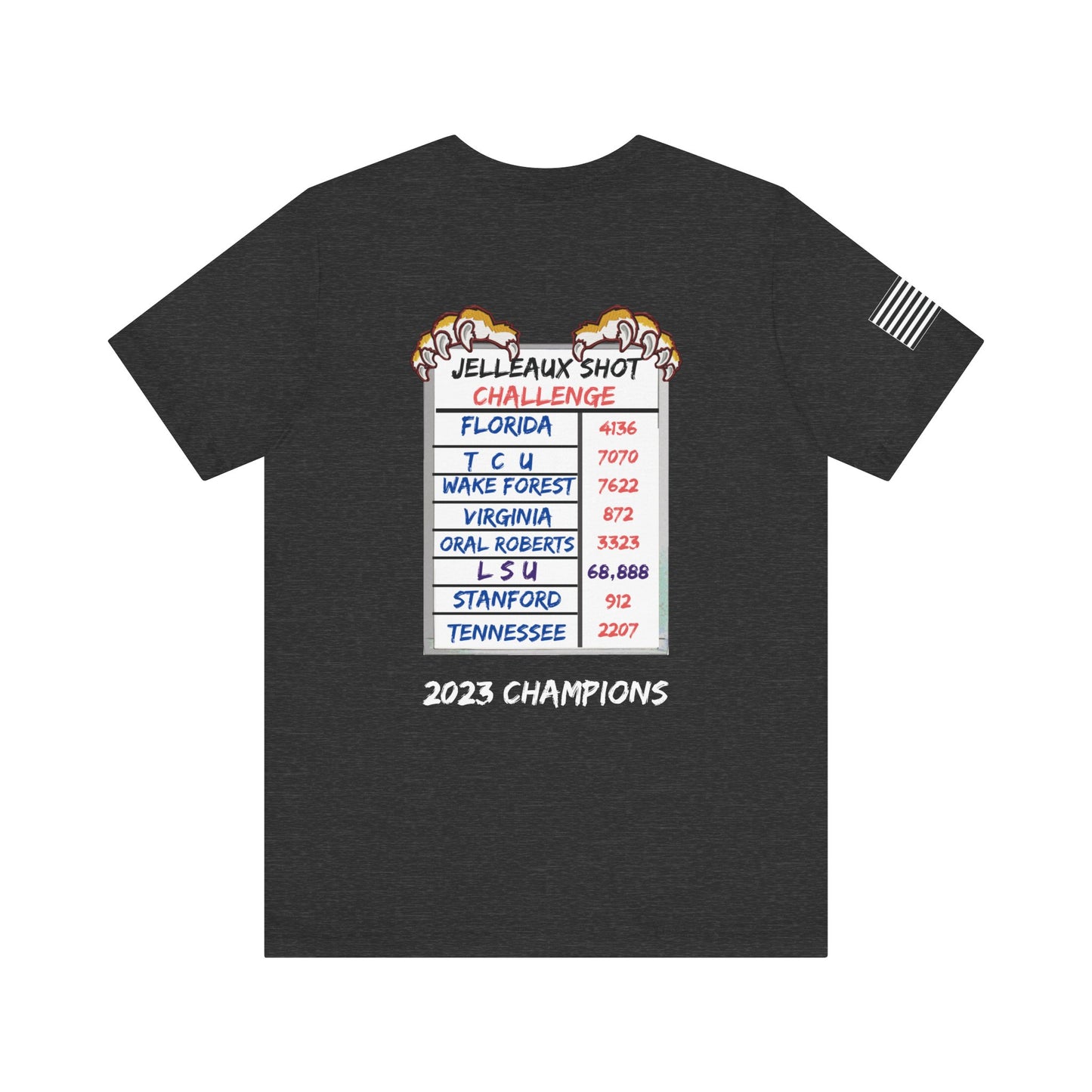 Jelleaux Shot Challenge Premium Tee - Back