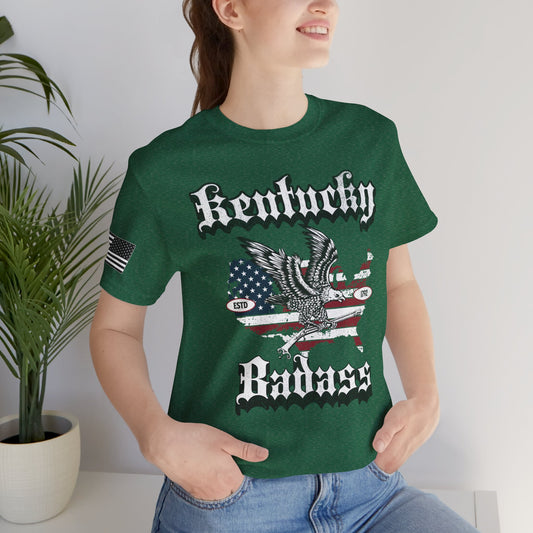 Kentucky Badass Eagle and Flag Premium Tee