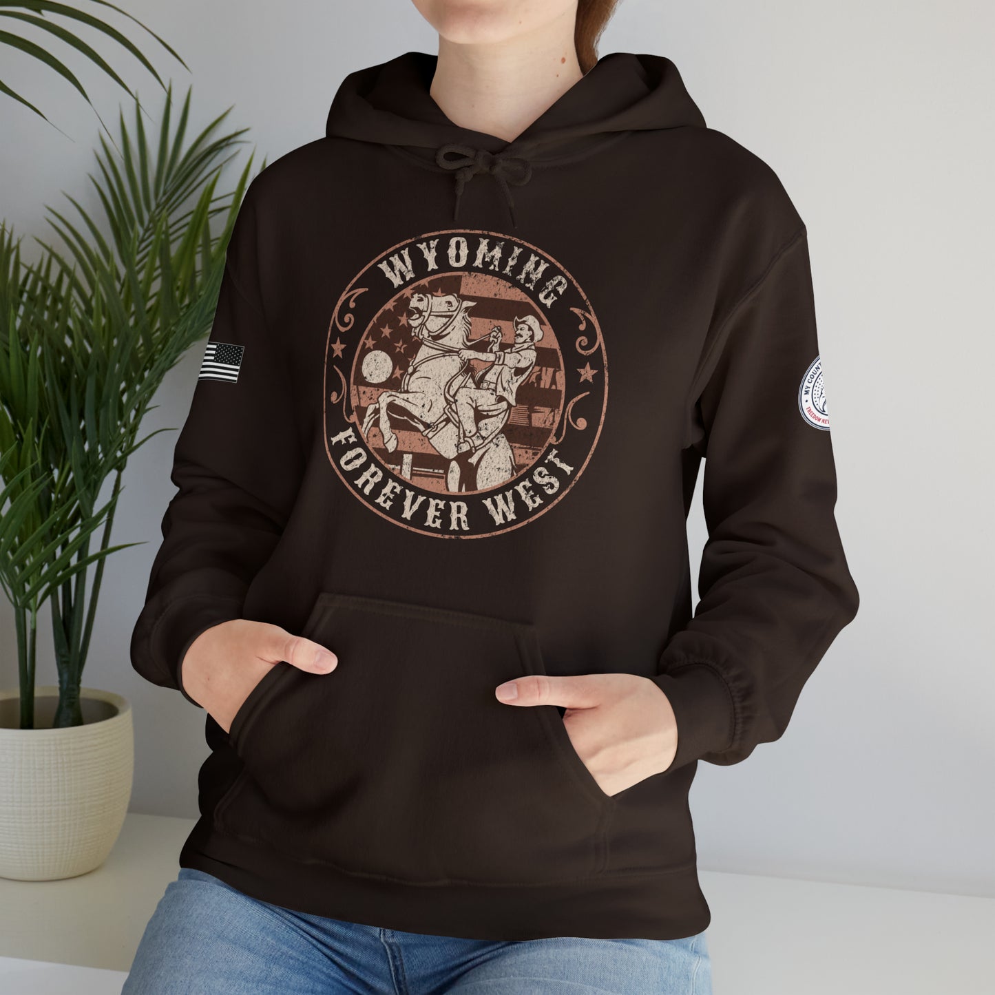 Wyoming Forever West Heavy Blend Pullover Hoodie