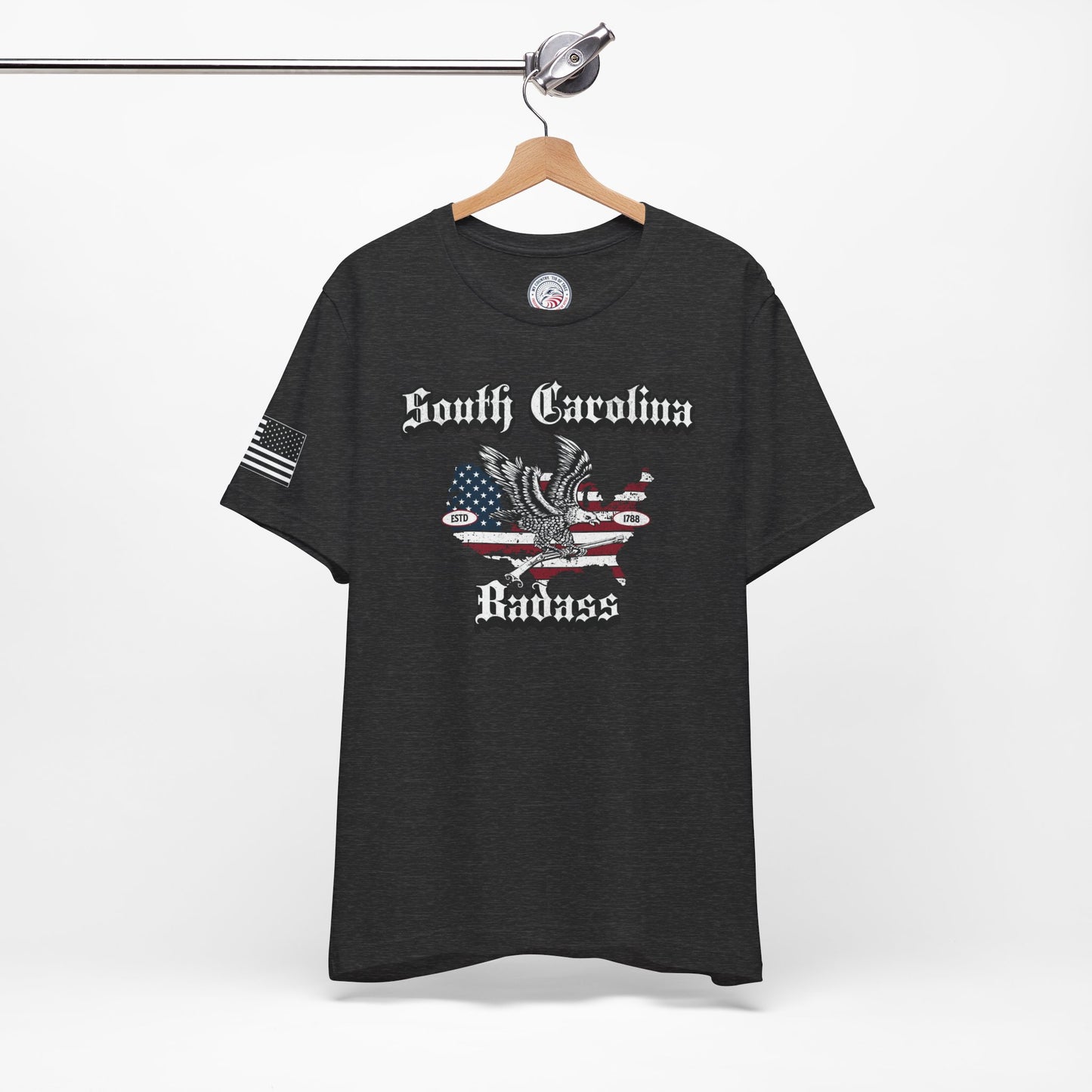 South Carolina Badass Eagle and Flag Premium Tee