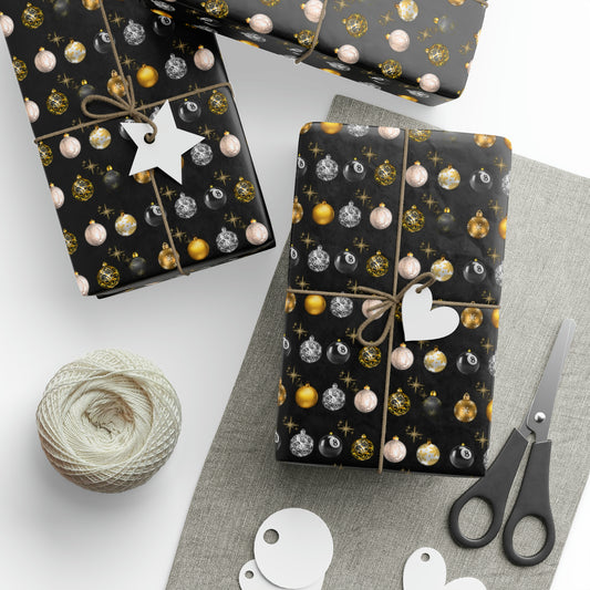 8-Ball Elegant Ornaments Wrapping Paper