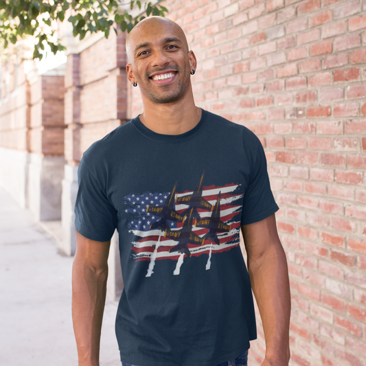 Blue Angels Horizontal Flag Premium Tee