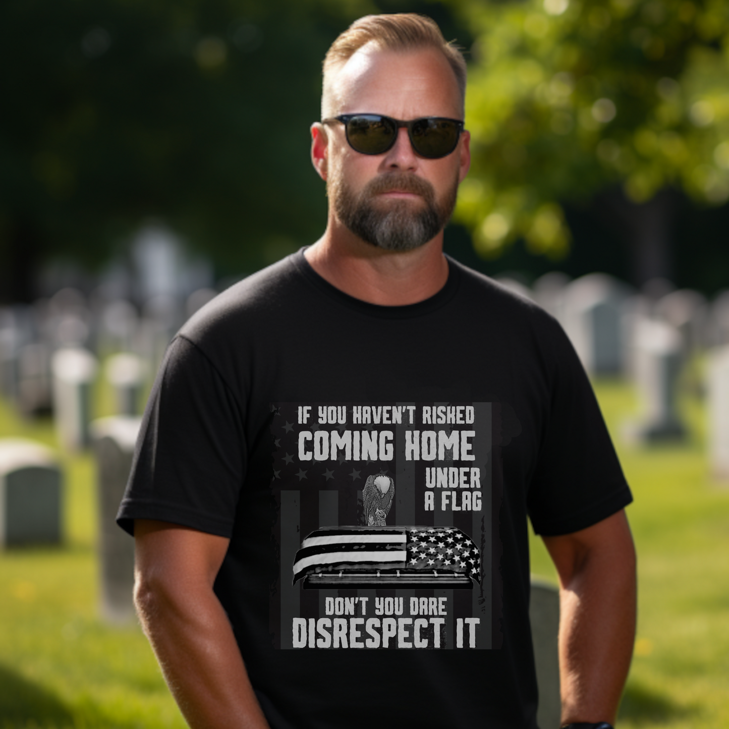 If You Haven't Risked Coming Home Under a Flag Premium Tee