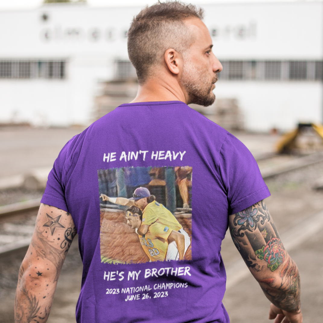 He Ain't Heavy He's My Brother Premium Tee - Geaux Tigers